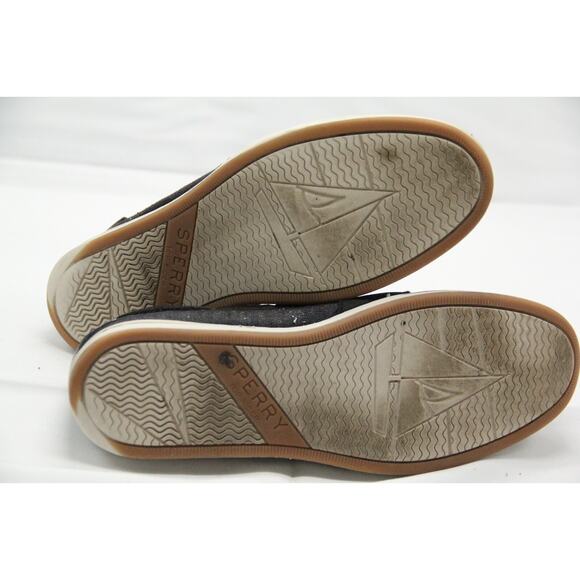 SPERRY Shoes Size 8 Black Canvas Starfish Boat Walking STS87333 - Picture 6 of 7